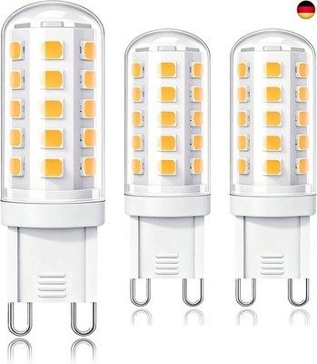 3W G9 LED Lampe energieklasse B Warmweiß 3000K, 580LM Ersatz 40W 33W 28W Halogen