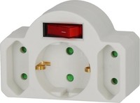 Brennenstuhl Mehrfachsteckdose, Steckdosenadapter 3-Fach Mit Schalter