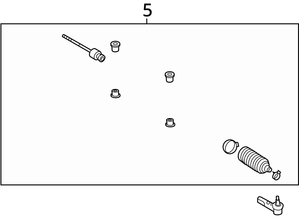 Steering Gear/Rack Power Rack And Pinion Fits 07-09 FJ CRUISER 5252780 Foto 4 de 4