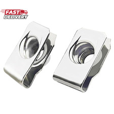 1/4"-20 Regular Extruded U-Nut, U-Style Clip-On Nuts, Stainless Steel 18-8 304