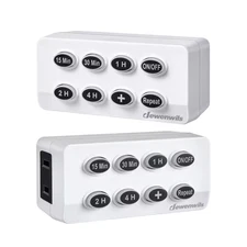 Indoor Countdown Timer with Repeat Function and Lit up Buttons, Auto Shut off Ti