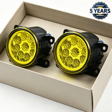 Yellow Pair Bumper Fog Light Driving Lamps Fits Honda Pilot 2015-2022