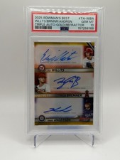 2025 Bowman Triple Autographs Tyler Bremner, Eli Willits, Kade Anderson /50