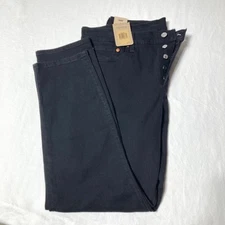New Levi's Wedgie Fit Jeans Womens Sz 31 Straight Leg Button Fly Black Msrp $69