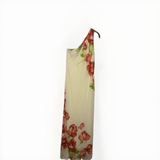 Vintage 90s Jessica Howard Rose Floral Maxi Dress One Shoulder  Beach Vacay Y2K