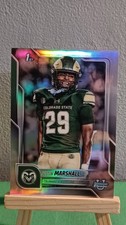 2025 Bowman University Chrome Refractor #135 Justin Marshall Colorado State Rams
