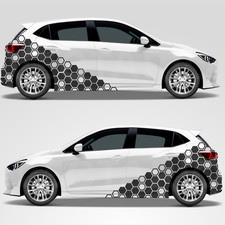 Hex Honeycomb Cut Out Body Kit MEDIUM Decal Car Van Motorhome