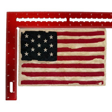 POLO RALPH LAUREN PATCHES New Weathered Large AMERICAN FLAG PATCH