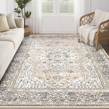 Washable Rug 6x9 Area Rugs for Living Room Bedroom Dining Room Home Office Fl...