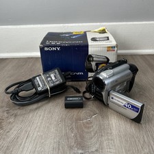Sony DCR-DVD108 DVD Handycam Camcorder w/ Box Battery Power Cable Tested Works
