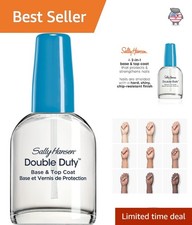 Clear Nail Polish 0.45 Fl Oz | Double Duty Fo...