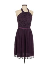 David's Bridal Women Purple Cocktail Dress 8