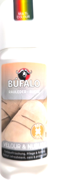 (9,17€/100Ml)Velours Nubuk Pflege ImpräGnierung Bufalo Rauleder Neutral Stic75Ml-image