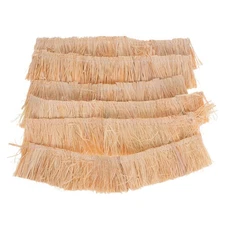 6 Pcs Mini Grass Thatch Dollhouse Thatching Artificial Straw Roof
