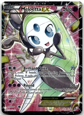Meloetta EX (Full Art) RC25/RC25 Legendary Treasures: Radiant Collection LP