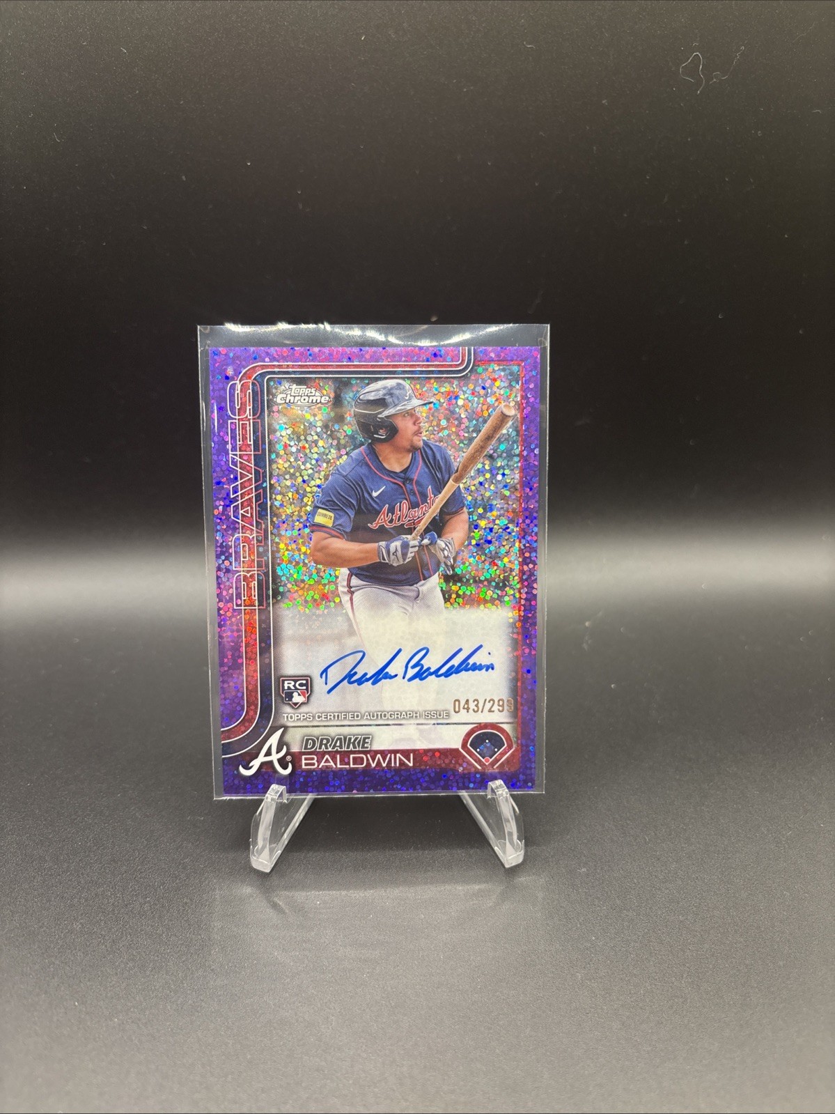 2025 Topps Chrome Drake Baldwin Rookie Autograph/299 Purple Speckled 🔥