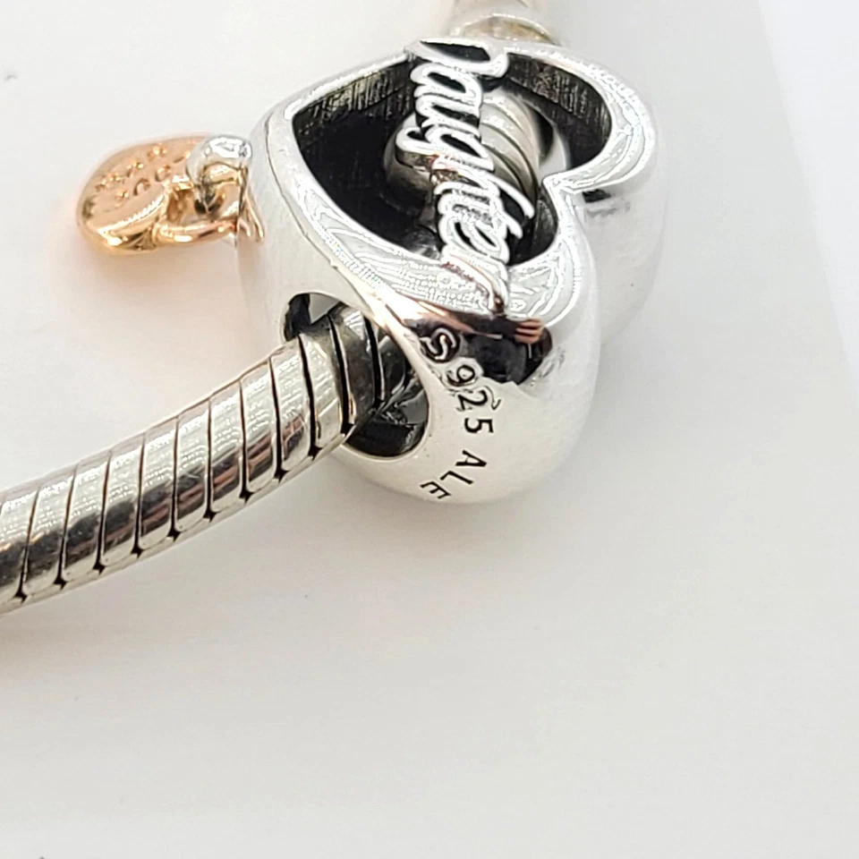 Подлинный PANDORA розового золота любовь вы дочь сердце Bedel подвеска # 782327C00 - Изображение 4 из 4