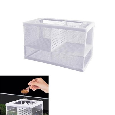 2PCS Fish Breeding Tanks Isolation Net Box for Baby Fish Shrimp Safety Hatching