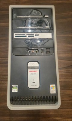 Vintage Compaq Presario SR1303WM mATX PC Case with ROM Drive & 3x