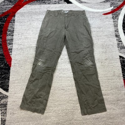 Vintage Carhartt B324 Twill Carpenter Pants 36 Green Y2K Workwear