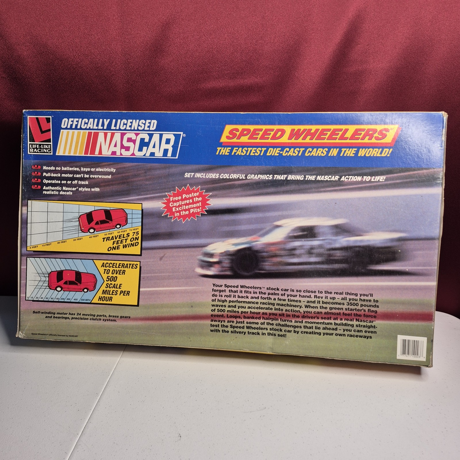 Life Like Racing NASCAR Hot Stocks Raceway Electric Slot Car Track Set SEALED
