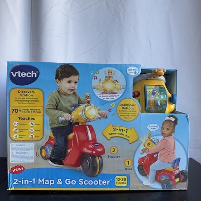 VTech Discovery Station 2-in-1 Map & Go Scooter Brand New In Box
