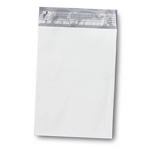  Poly Mailers Envelope Shipping Bags, White Count (Pack of 1) 6" x 9" 100