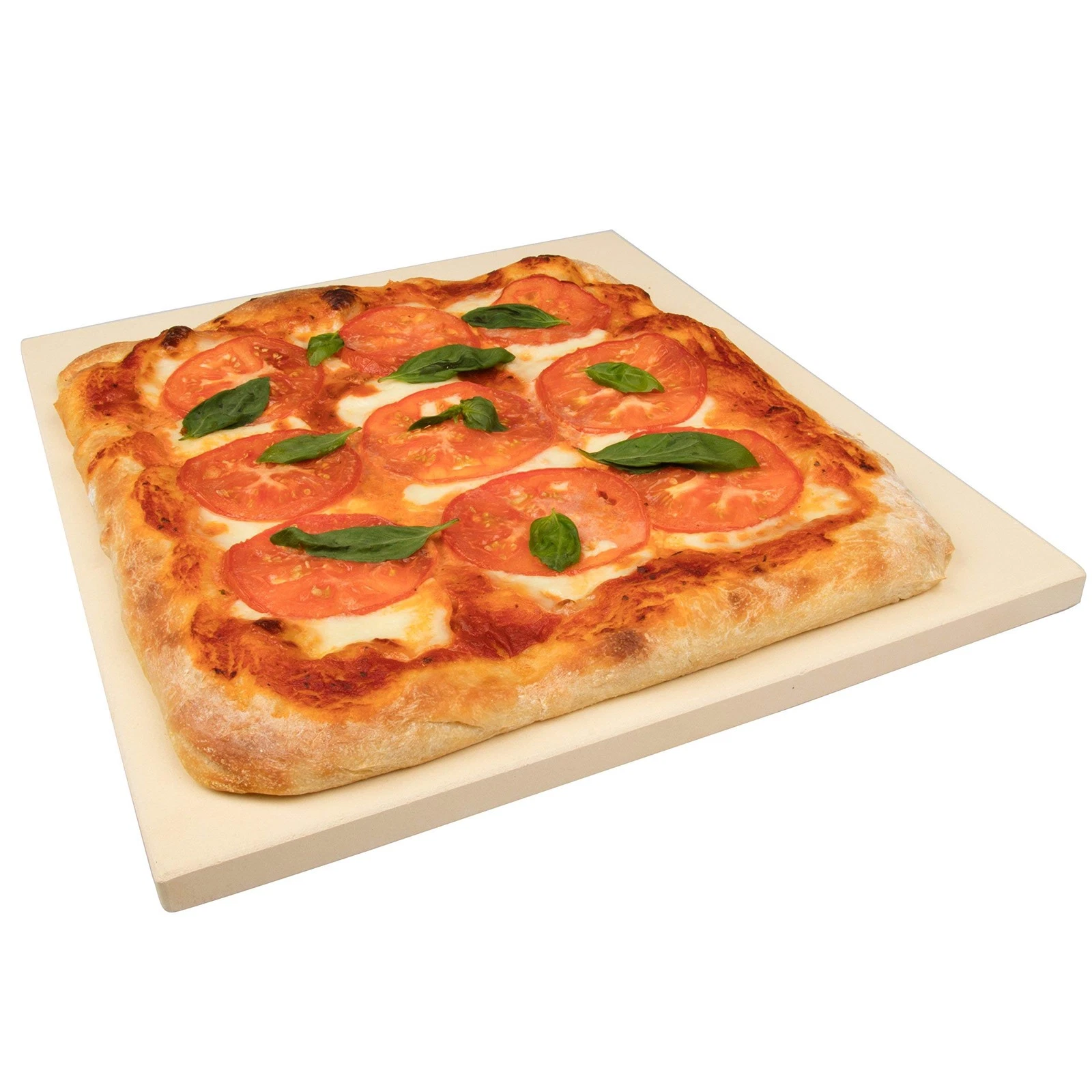 Extra Thick Cordierite Pizza Stone for Oven Grill - 16x14 Baking Pan