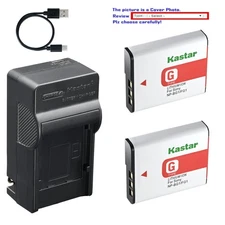 Kastar NP-BG1 Battery AC & USB-C Charger for Sony Cyber-shot DSC-H T W HX Series