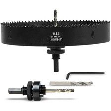 Vikiton 8-1/8 Inch Hole Saw Arbor For Wood Metal Plastic 8.1 In Bimetal Hole