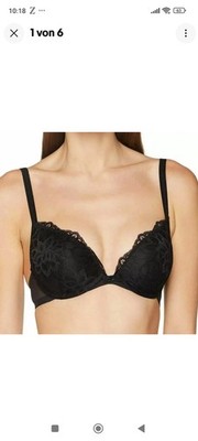 Triumph Dream Spotlight WHU Damen Push-Up BH mit Bügel Schwarz, Wie Neu