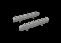 P-51D Exhaust Stacks W/ Fairing Print 1/72 - Eduard 672359
