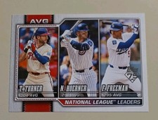 2026 Topps Series 1 - League Leaders Freddie Freeman, Trea Turner, Nico Hoerner