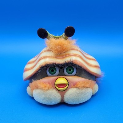 Melon Ball Shelby Orange Furby Vintage sprechendes Spielzeug 2001 - funktionstüchtig