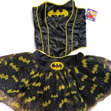 Women's Halloween Costume Batman Batgirl Corset and Tutu Set NWT