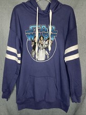 Star Wars Blue Hoodie SM 3-5 Kids Or Women  s. New W/o Tags. Fantastic Condition 