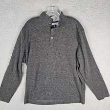 Johnnie-O 1/4 Snap Sweater Men's XL Heather Knit Long Sleeve Pullover JMK02220