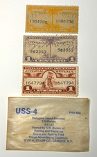 Philippines Internal Revenue Stamps x 3 stamps, 1 centavo, 1 peso, 20 centavo