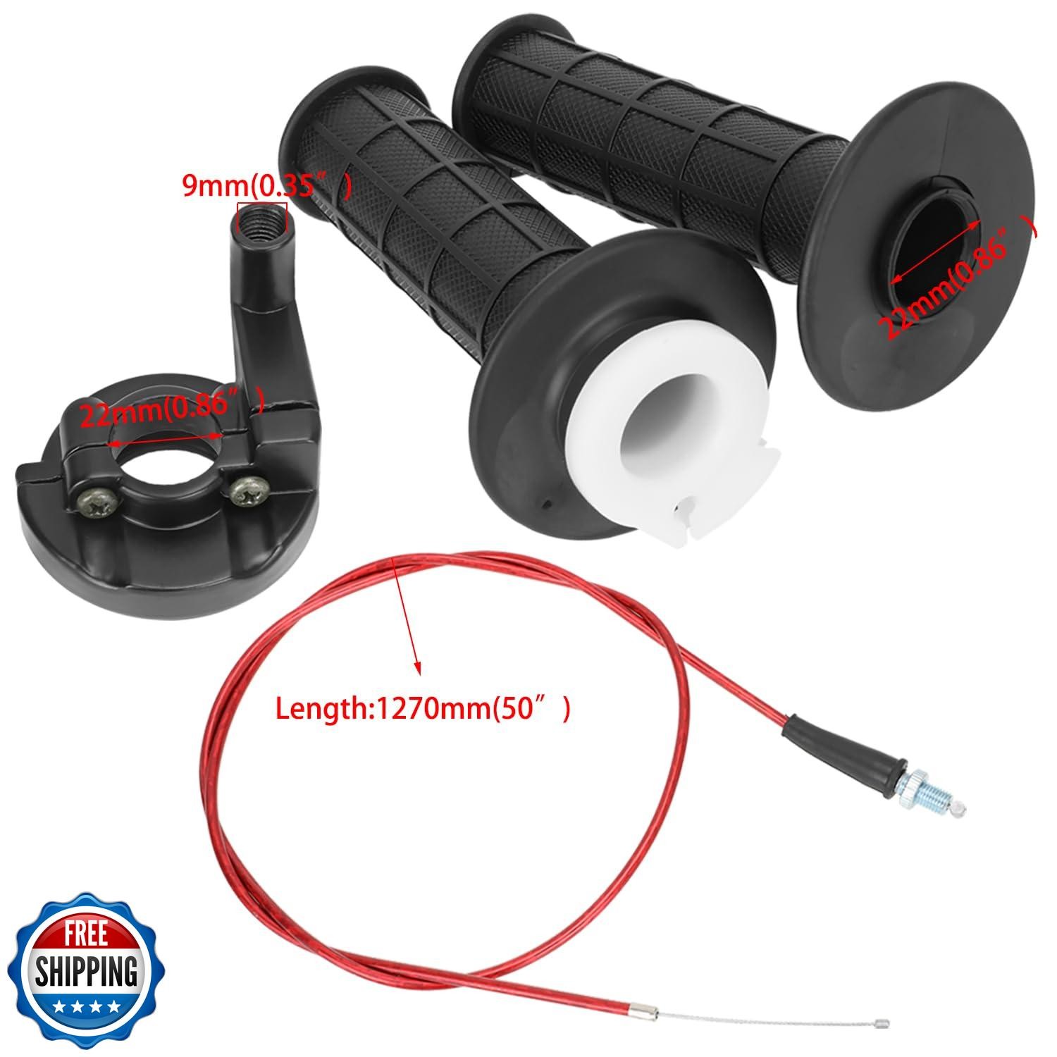 YOXUFA Mini Bike Throttle Cable 7/8 Handlebar Kit Compatible with Predator 97