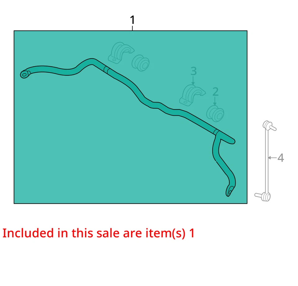 Kia Sorento 2014 AWD barra estabilizadora delantera OEM 138 k millas - LKQ351291452 Foto 4 de 4