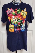 Teacher Appreciation T-Shirt, Gift for Teachers, Back to School Medium Navy Blue