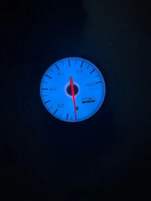 HKS 60mm OIL PRESSURE Gauge Meter DIRECT BRIGHT RARE FOR DEFI GREDDY BOOST - Image 1 of 3