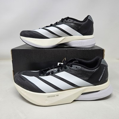 Adidas Adizero Boston 13 Black White Running Shoes / JS4945 / Men's 7, Women's 8