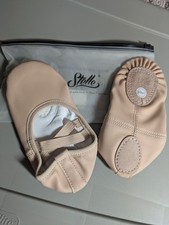 Stelle PINK LEATHER Kids Ballet Dance Slippers In Original Packaging Size 10MT
