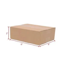 10 6x4x2 Corrugated Box Packaging Shipping Packing Mailer Carton