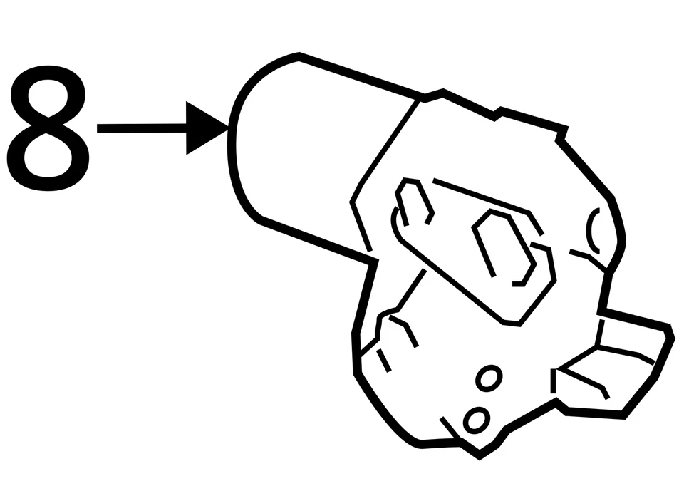 Mercedes-benz Ml250 Front Windshield Wiper Motor R5XYE - Image 4 of 4