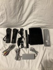 Nintendo Wii Console Black Bundle with Controllers, Tested And Works 