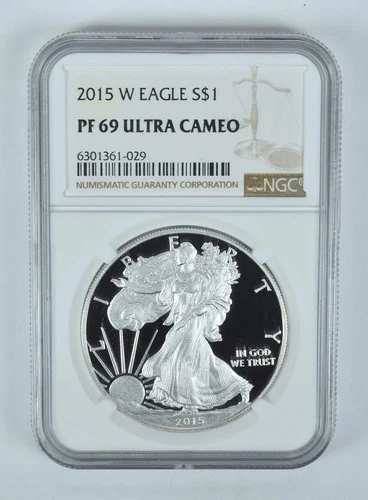 2015-W American Silver Eagle ASE $1 NGC PF69 PR69 Ultra Cameo