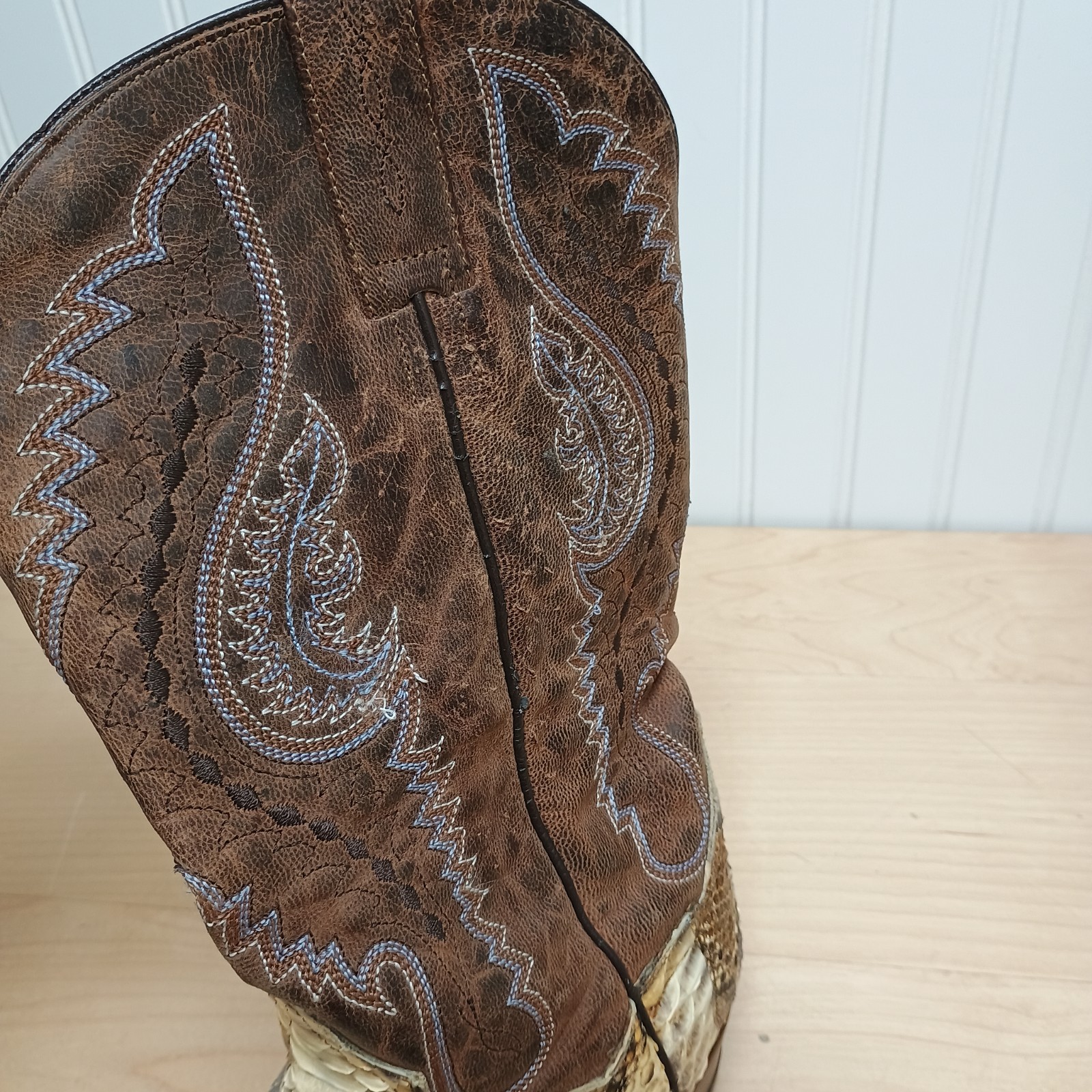 Dan Post Orlando Matte Finish Python Boots Natura… - image 18