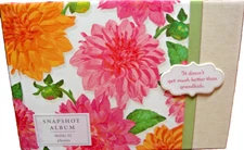 Vtg Floral Hallmark Snapshot Album "It Doens't Get Better Then Grandkids"    862
